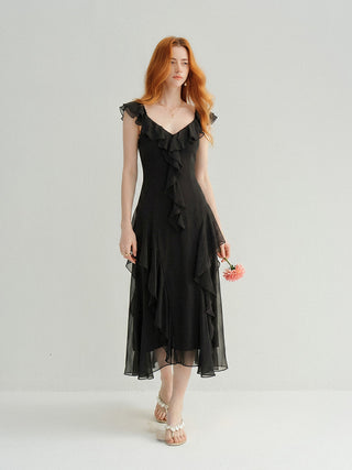 Romantic Maxi Dress Black
