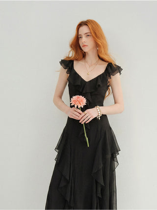 Romantic Maxi Dress Black