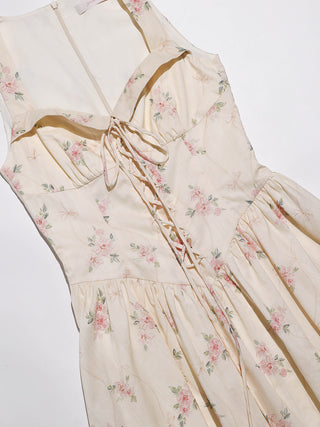 Rosalie Lace-Up Mini Dress