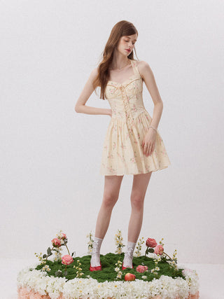 Rosalie Lace-Up Mini Dress