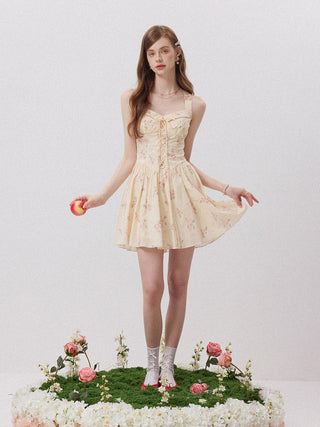 Rosalie Lace-Up Mini Dress