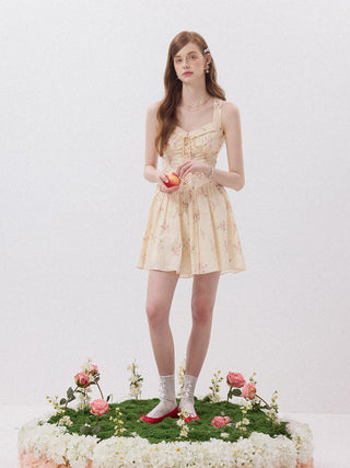 Rosalie Lace-Up Mini Dress