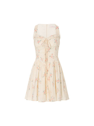Rosalie Lace-Up Mini Dress