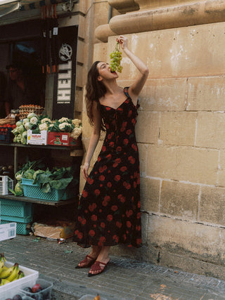 backless maxi dress vacation Raya Cotton Backless Maxi Dress - Organic Openback maxi Dress