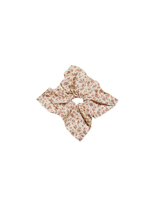 Rose Square Scrunchie with a soft floral texture and voluminous square shape — a romantic and versatile hair accessory that elevates any look.