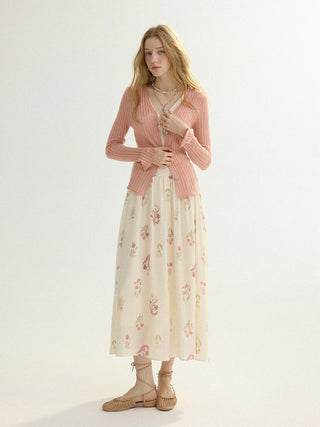 Rosebud Sleeveless Maxi Dress
