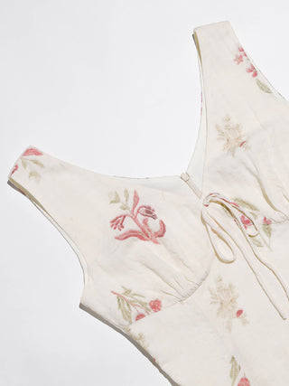Rosebud Sleeveless Maxi Dress