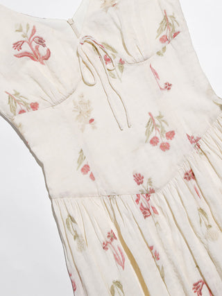 Rosebud Sleeveless Maxi Dress