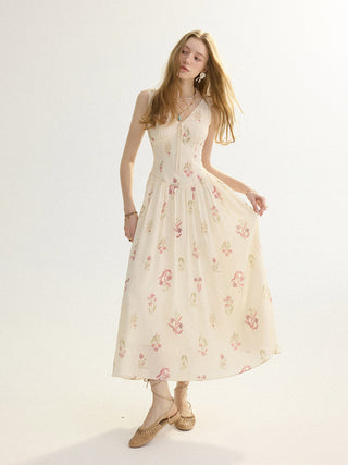 Rosebud Sleeveless Maxi Dress