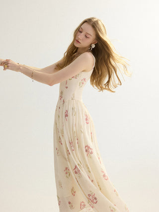 Rosebud Sleeveless Maxi Dress