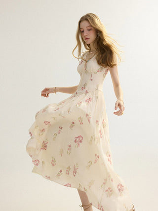 Rosebud Sleeveless Maxi Dress