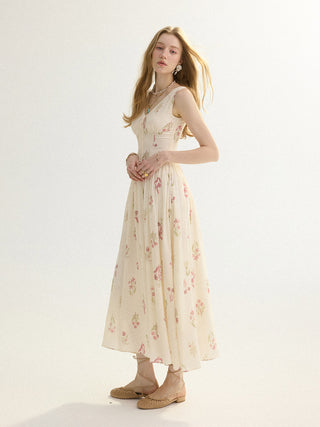 Rosebud Sleeveless Maxi Dress