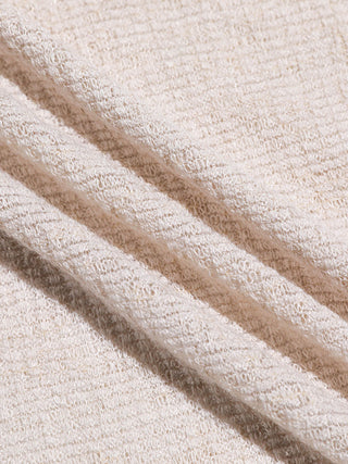 Ruffle Ribbon Knit Cardigan Beige