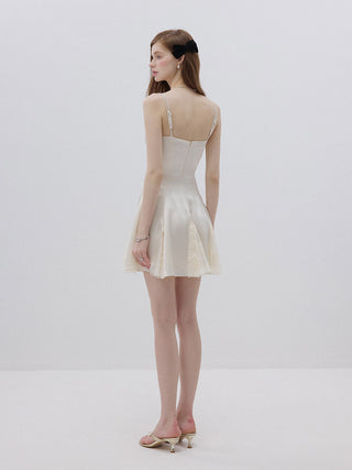 SIlky Lace Sleeveless Mini Dress