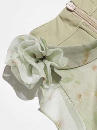 Sage Halterneck Long Dress