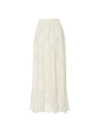 Saint Embroidered Maxi Skirt