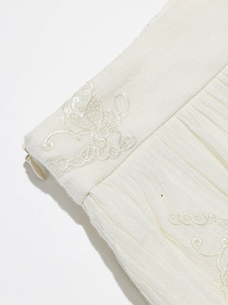 Saint Embroidered Maxi Skirt