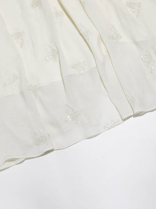 Saint Embroidered Maxi Skirt