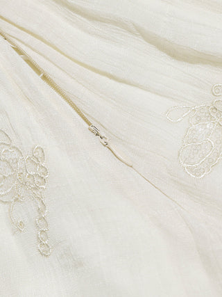 Saint Embroidered Maxi Skirt