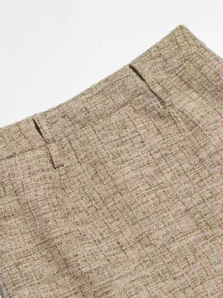 Sand Tweed Long Skirt