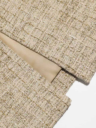 Sand Tweed Long Skirt