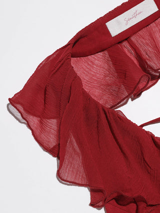 Sangria Ruffle Maxi Dress
