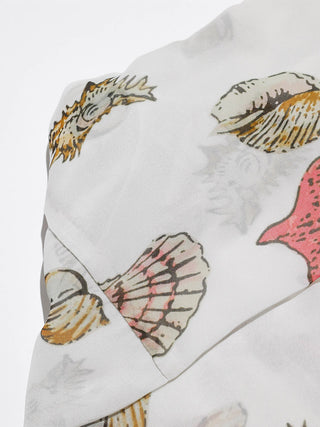 Seashell Tie Blouse Set
