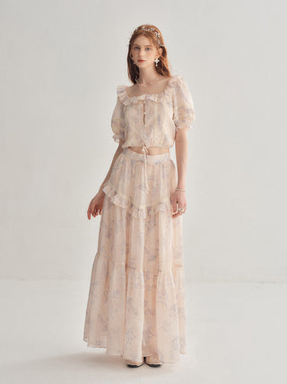 Serena Ruffle Maxi Skirt