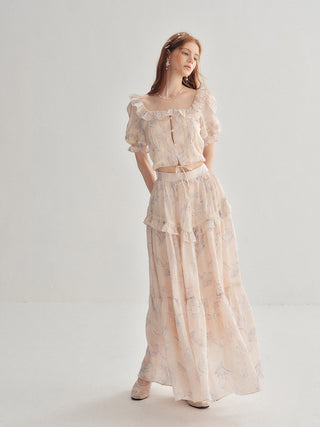 Serena Ruffle Maxi Skirt