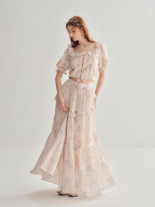 Serena Ruffle Maxi Skirt
