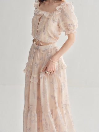 Serena Ruffle Maxi Skirt