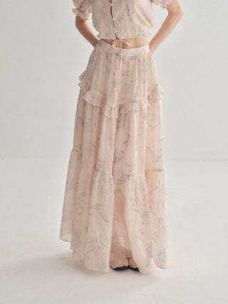 Serena Ruffle Maxi Skirt