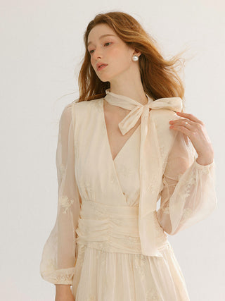 Serena Tie Long Dress