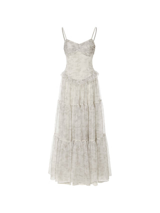 Serenne Shirring Maxi Dress
