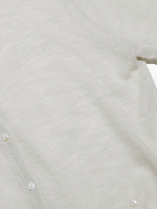 Sheer V neck Cardigan Lightgray