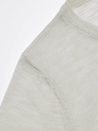 Sheer V neck Cardigan Lightgray