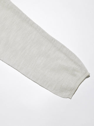 Sheer V neck Cardigan Lightgray