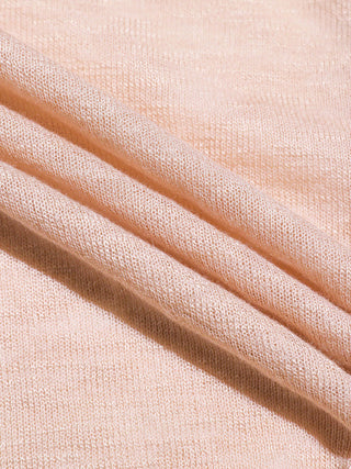 Sheer V neck Cardigan Lightpink