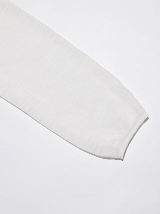 Sheer V neck Cardigan White