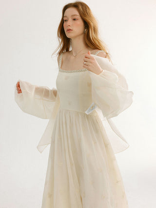 Sheer Shimmer Open Cardigan