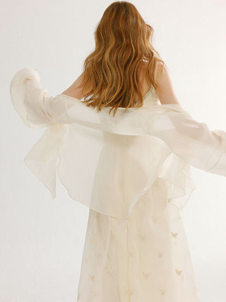 Sheer Shimmer Open Cardigan