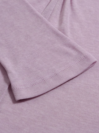 Sheer Wool Tencel Twist Top Lavender