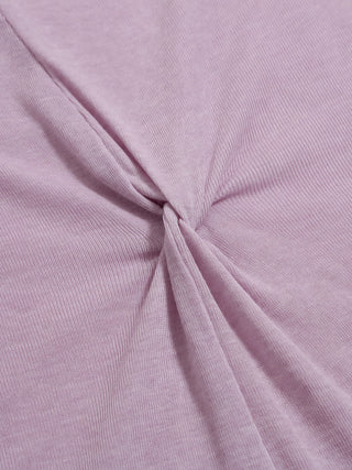 Sheer Wool Tencel Twist Top Lavender