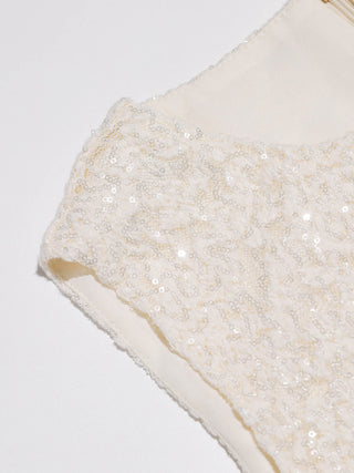 Shimmer Balloon Mini Dress