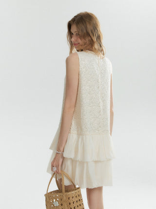 Shimmer Balloon Mini Dress