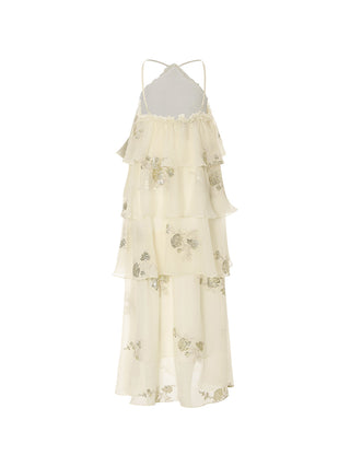 Shine Embroidered Layer Maxi Dress