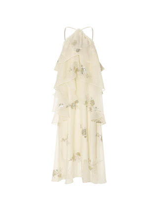 Shine Embroidered Layer Maxi Dress