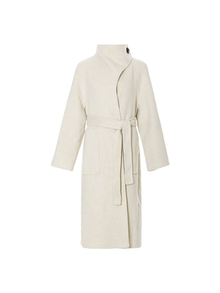 Snow Belted Wool Coat