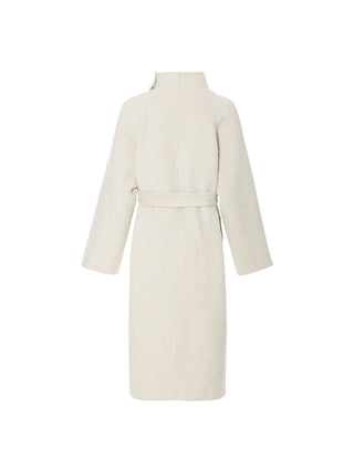 Snow Belted Wool Coat