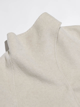 Snow Belted Wool Coat